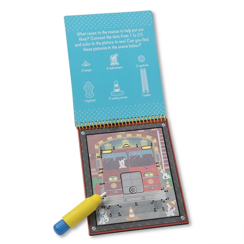 Детская водная раскраска по точкам 