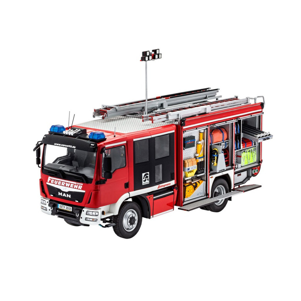 Збірна модель-копія Пожежна машина VARUS 4x4 Revell RVL-07452 рівень 4, 1:24