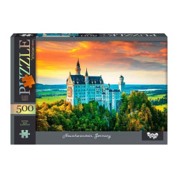 Пазл класичний "Neuschwanstein, Germany" Danko Toys С500-14-02, 500 елементів