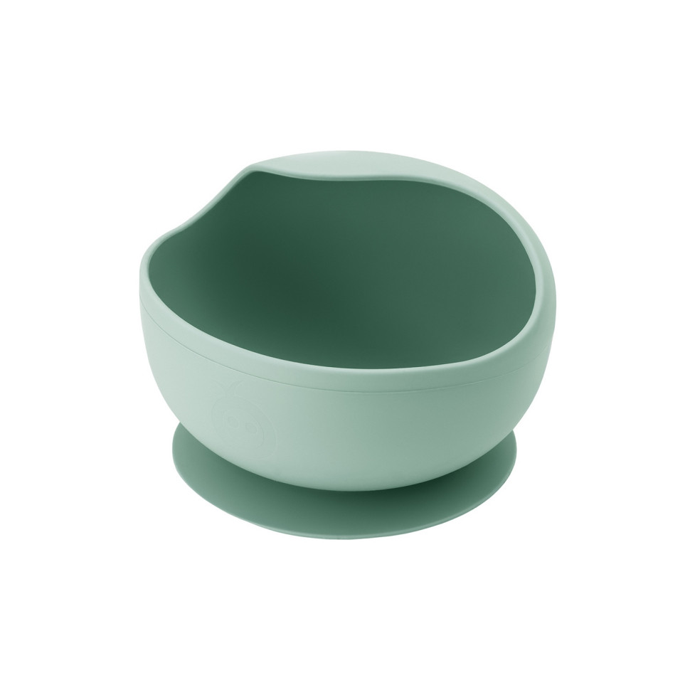 Детский набор посуды AMI MoMi AKCE00045 слюнявчик, столовые приборы, green