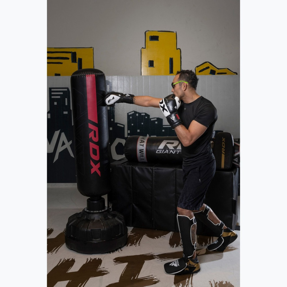 Боксерські рукавиці F4 Boxing Sparring Gloves Hook & Loop RDX Inc Limited BGR-F4B-12OZ, WHITE/BLACK 12 унцій