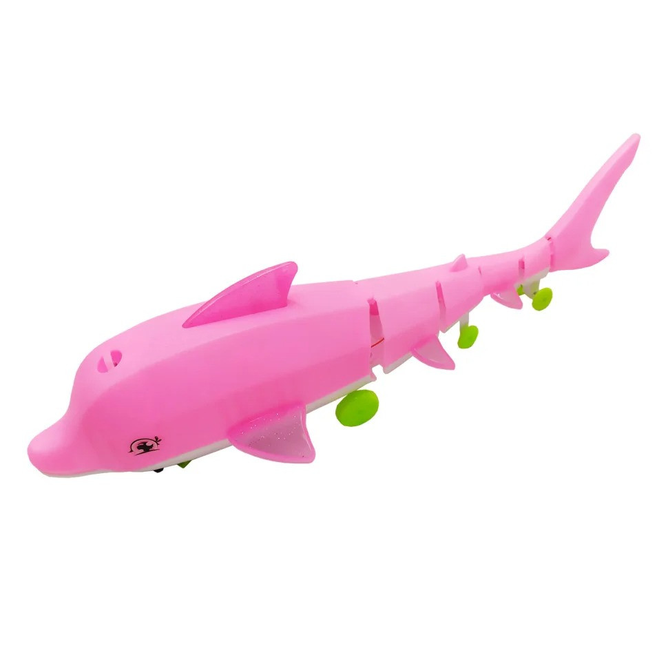 УЦІНКА! Іграшкова тварина Дельфін на коліщатках Bambi 2776-3(Pink)-UC з музикою та світлом