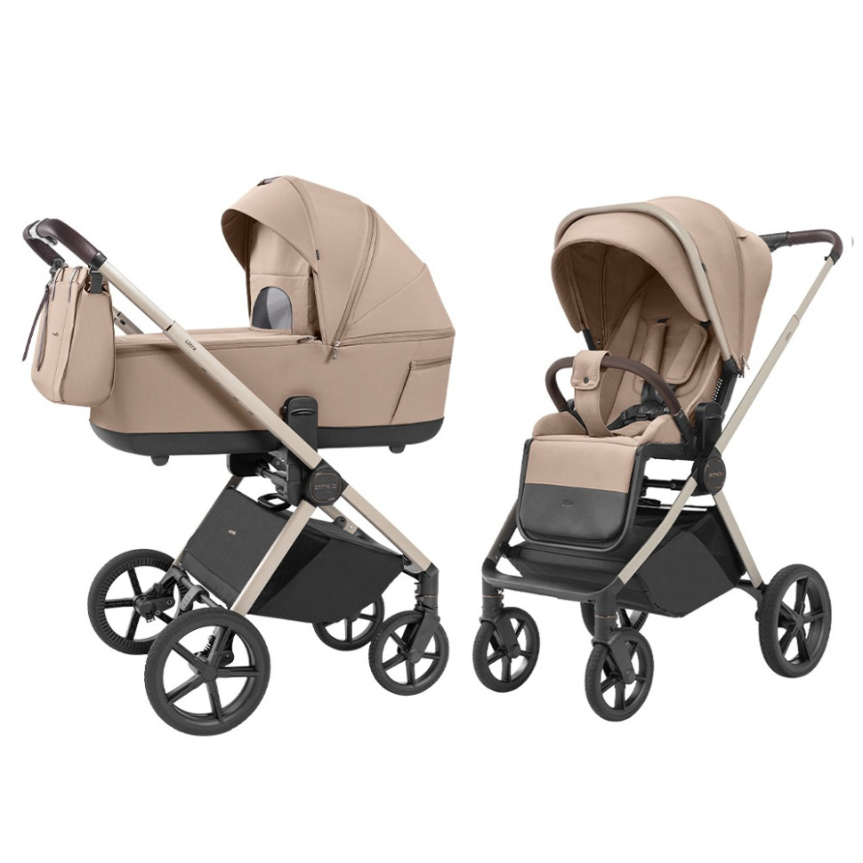 Дитяча універсальна коляска 2 в 1 Ultra Carrello CRL-6527 Floral Beige 