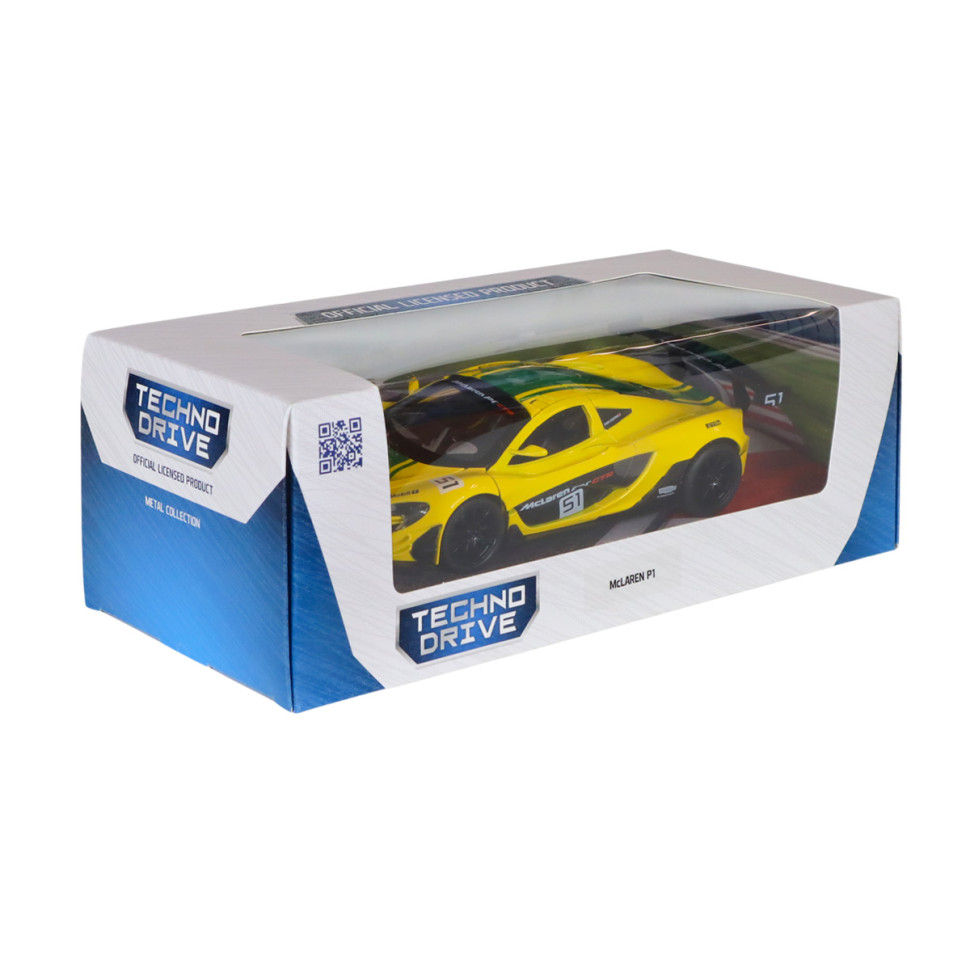 Дитяча автомодель McLaren P1 TechnoDrive 250943MLP1YW жовтий, 1:24