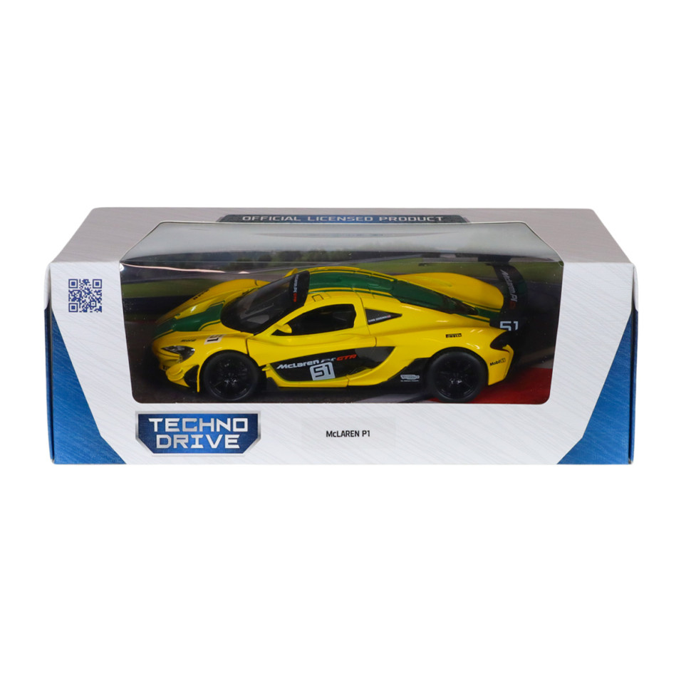 Дитяча автомодель McLaren P1 TechnoDrive 250943MLP1YW жовтий, 1:24
