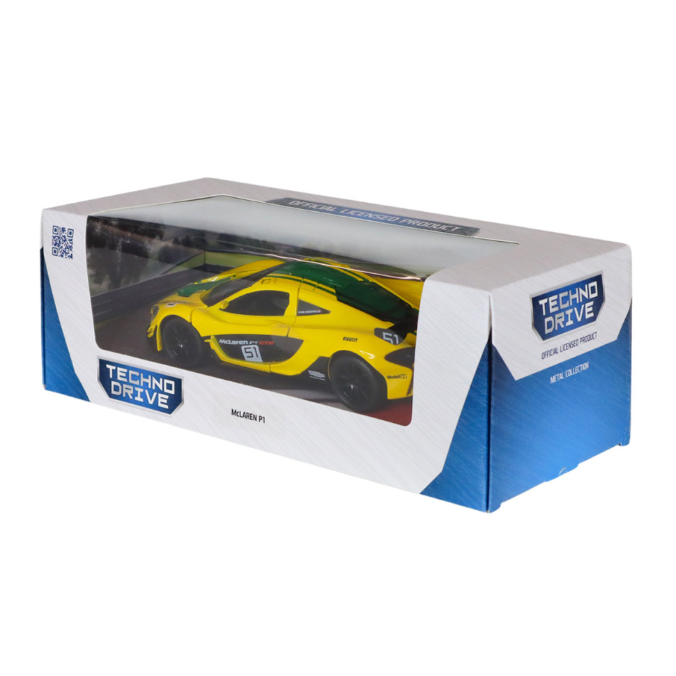 Дитяча автомодель McLaren P1 TechnoDrive 250943MLP1YW жовтий, 1:24