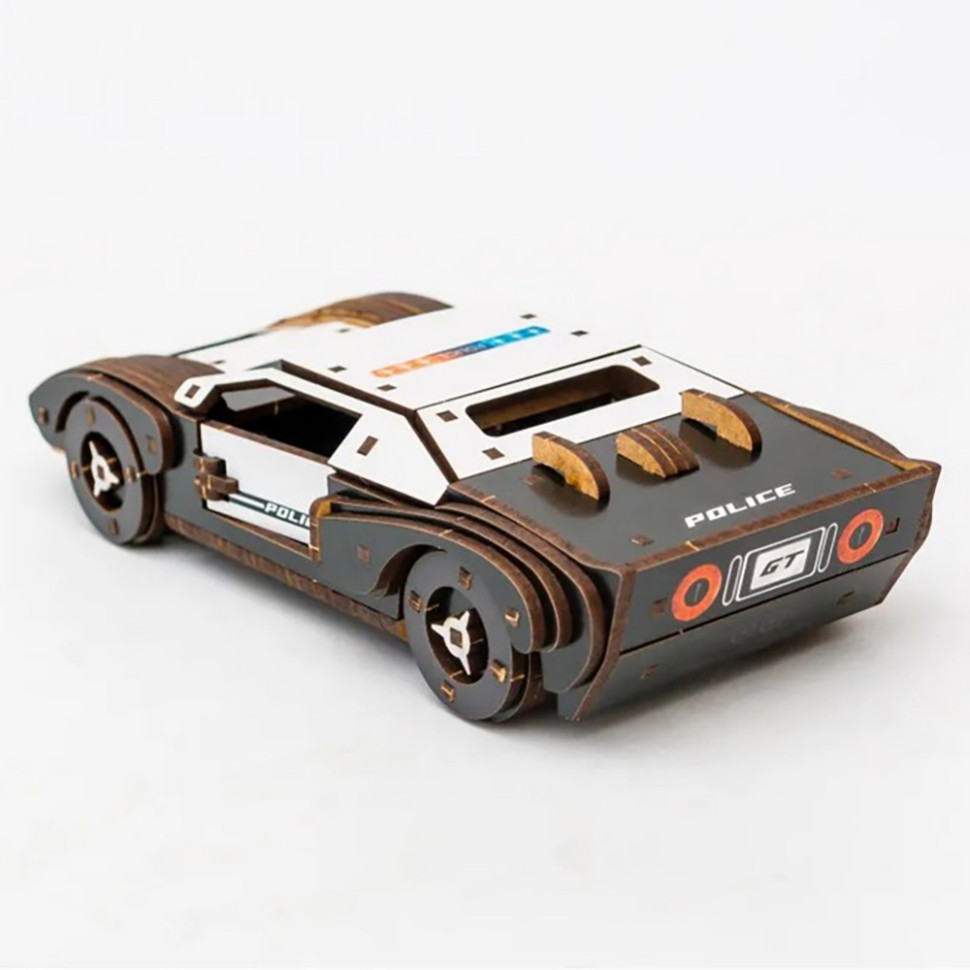 Дерев’яний 3D конструктор Fast car Gt PuzzleOK Puz-26916, 164 деталі