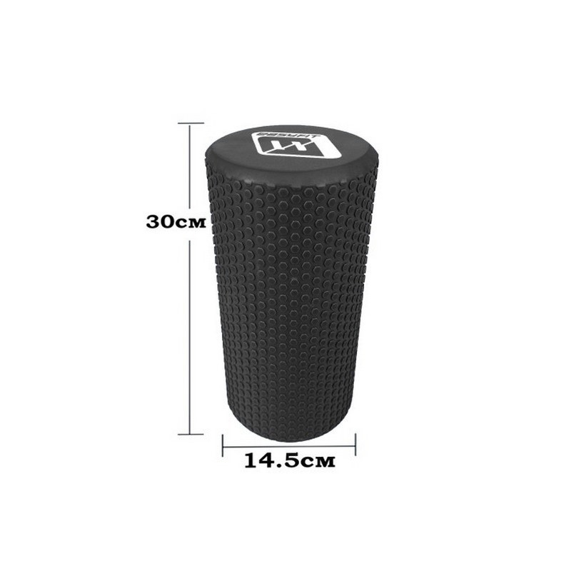 Масажний ролик Foam Roller EasyFit EF-2024-BK 30 см, Чорний
