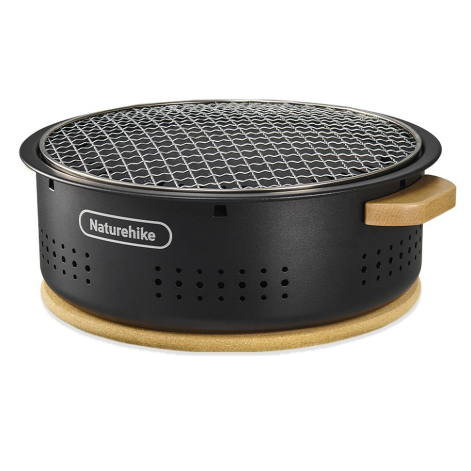 Настольная круглая печь с решеткой CNK2550CF010 Naturehike 6977465869364 со сковородкой