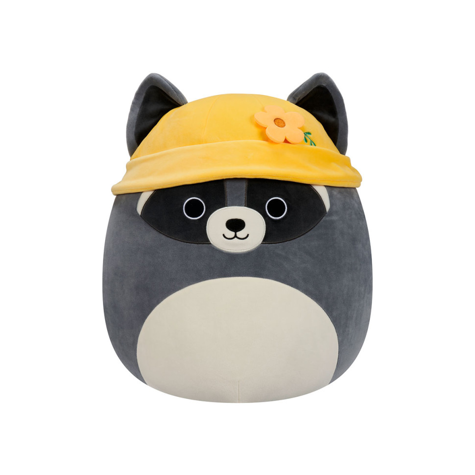 УЦЕНКА!!! Мягкая игрушка Енот Рокки в панамке Squishmallows SQER00820-UC, 13 см