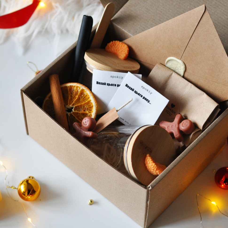 Новорічний набір для створення свічки «Побажання» L SP2469 на дві свічки