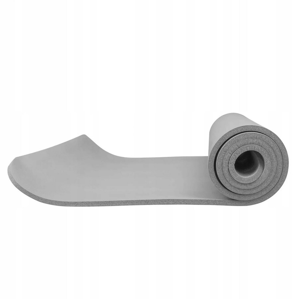 Килимок (мат) для йоги та фітнесу Springos YG0032 Grey, NBR 1 см