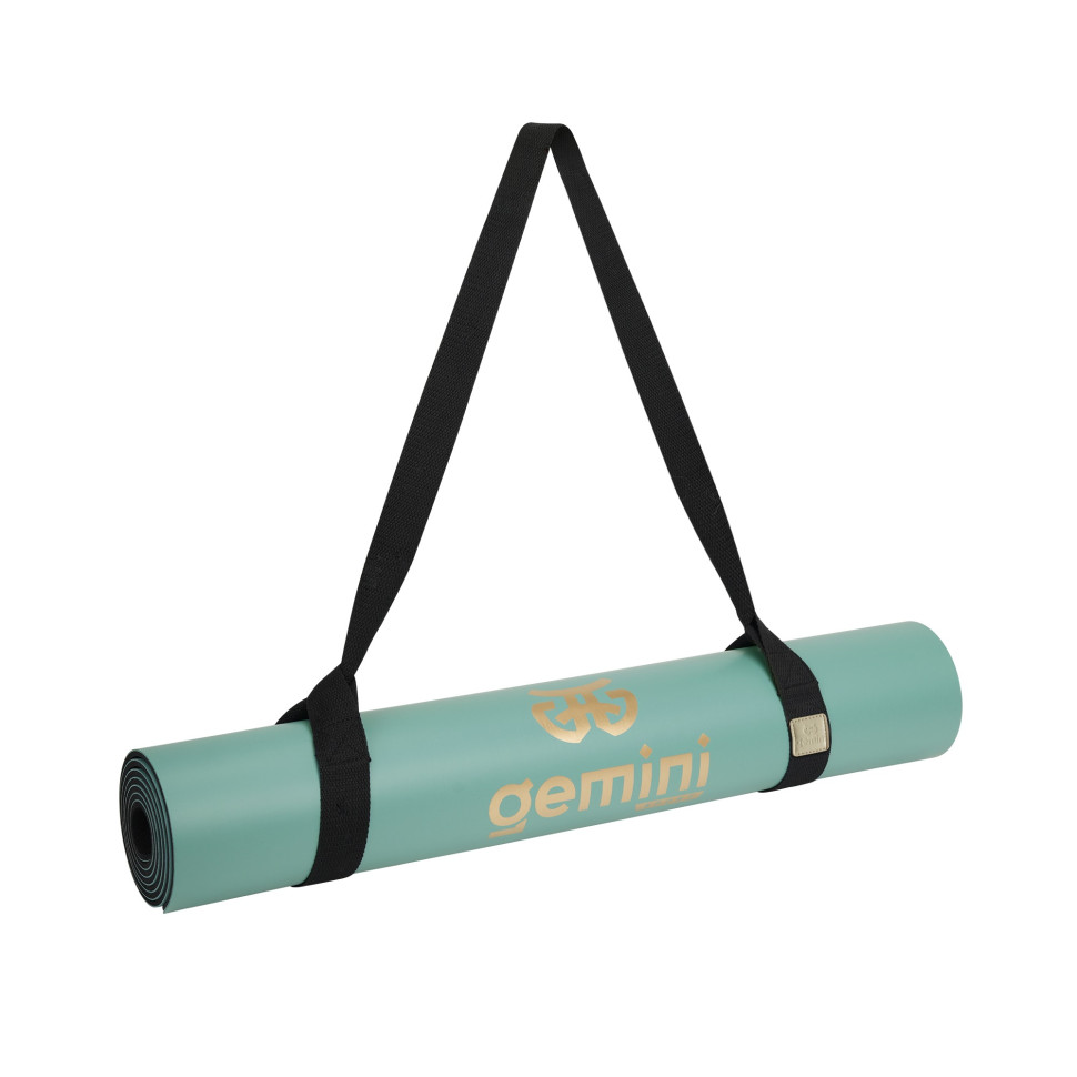 Килимок для йоги каучуковий Pro Gemini Sport PUY-3900-3 поліуретан 183x68x0,5 см, м’ятний