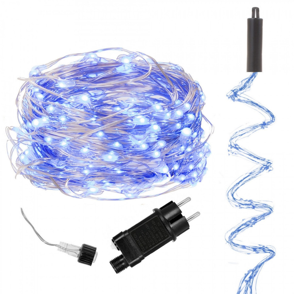 Гирлянда (конский хвост) Springos CL0095, 2 м 300 LED, Blue