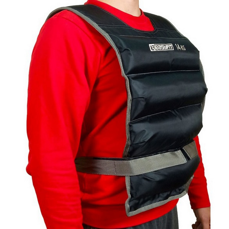 Жилет утяжелительный EasyFit EF-VST-14 черный 14 кг