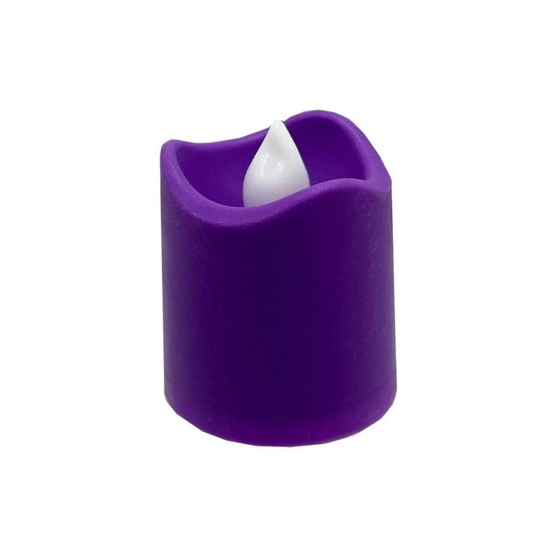 Декоративна свічка LED з полум'ям Bambi 12-67C(Violet) 4 см, фіолетовий