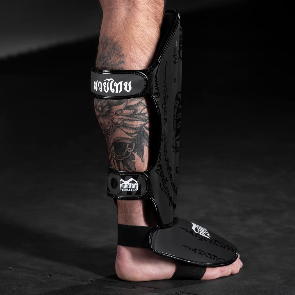 Защита голени и стопы Muay Thai Phantom PHSG2498-LXL Black, L/XL