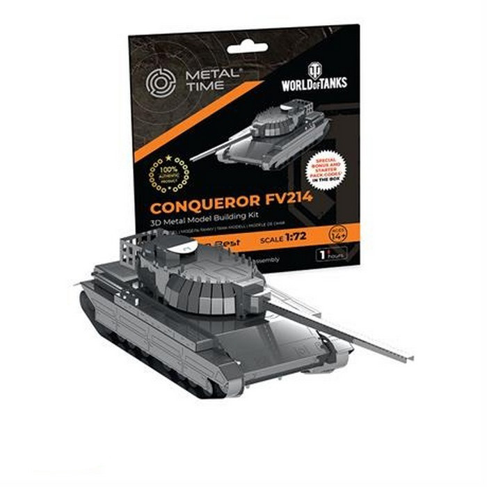 Збірна колекційна модель World of Tanks танк Conqueror FV214 Metal Time MT069
