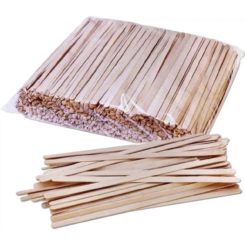 Палички для розмішування напоїв Bambi Wooden-sticks1000, 14 см, 1000 шт