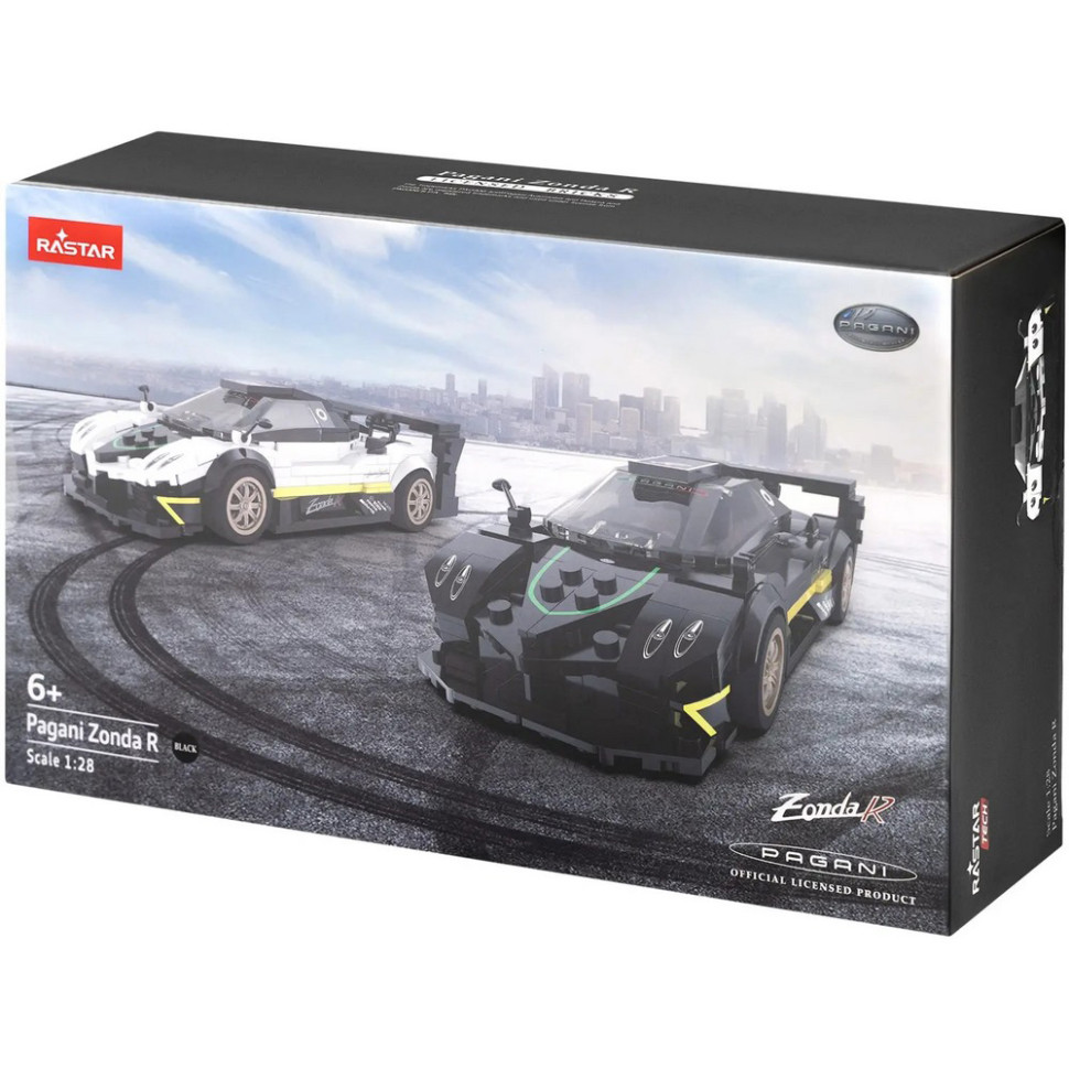 Машинка конструктор Pagani Zonda R Rastar 93900-B black 357 деталей