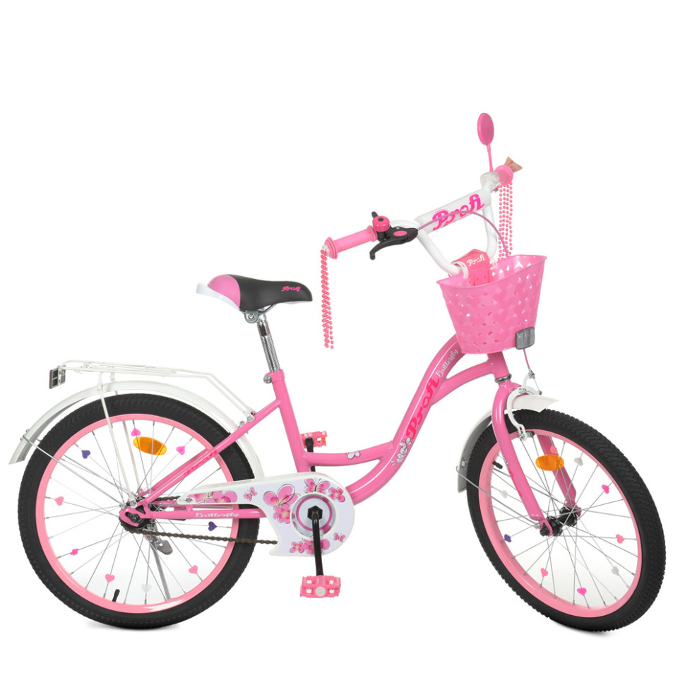 Велосипед дитячий PROF1 Y2021-1 20 дюймів, рожевий по цене 4 392 грн.