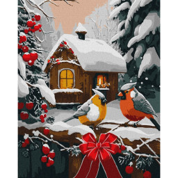 Картина по номерам "Снежная сказка" ©art_selena_ua Идейка KHO6534, 40х50 см