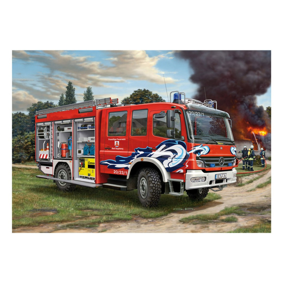 Сборная модель-копия Пожарная машина цистерна TLF 16/25 Revell RVL-07586 уровень 5, 1:24