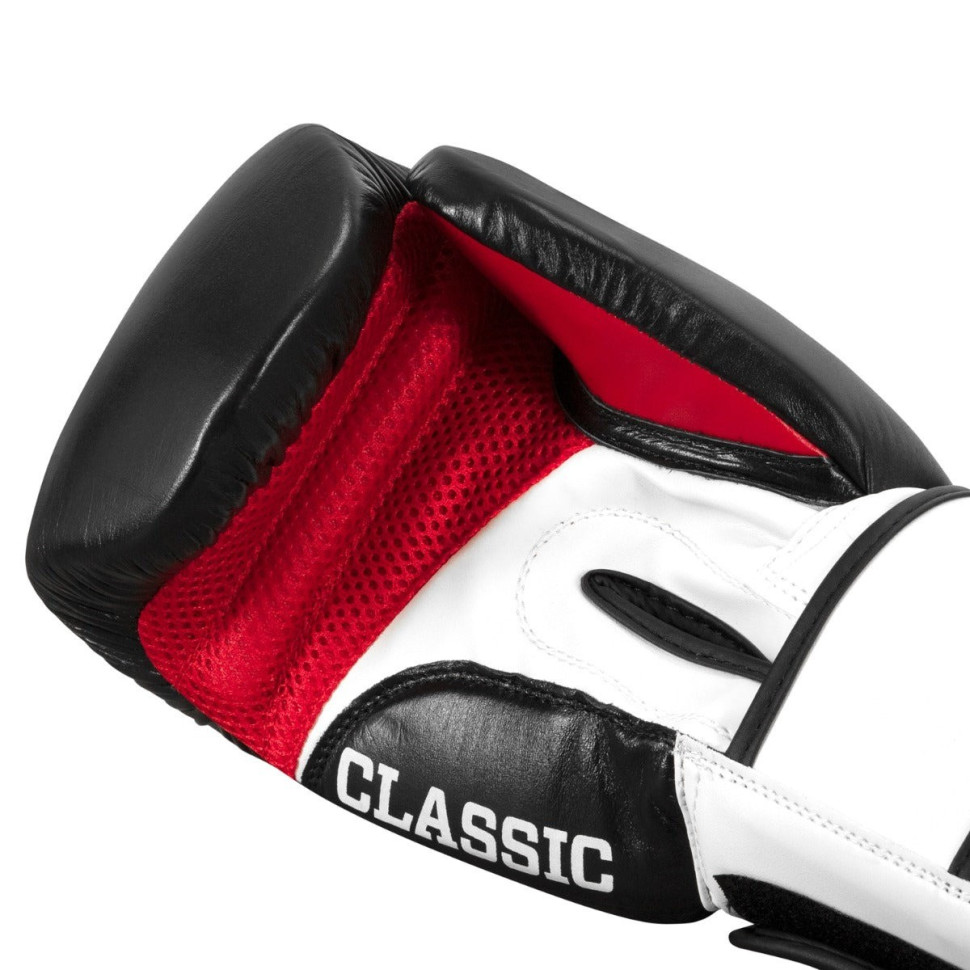 Боксерські рукавиці Classic Leather 2.0 TITLE CSBGL2 M BK/WH/RD 12 унцій (бинти в комплекті)