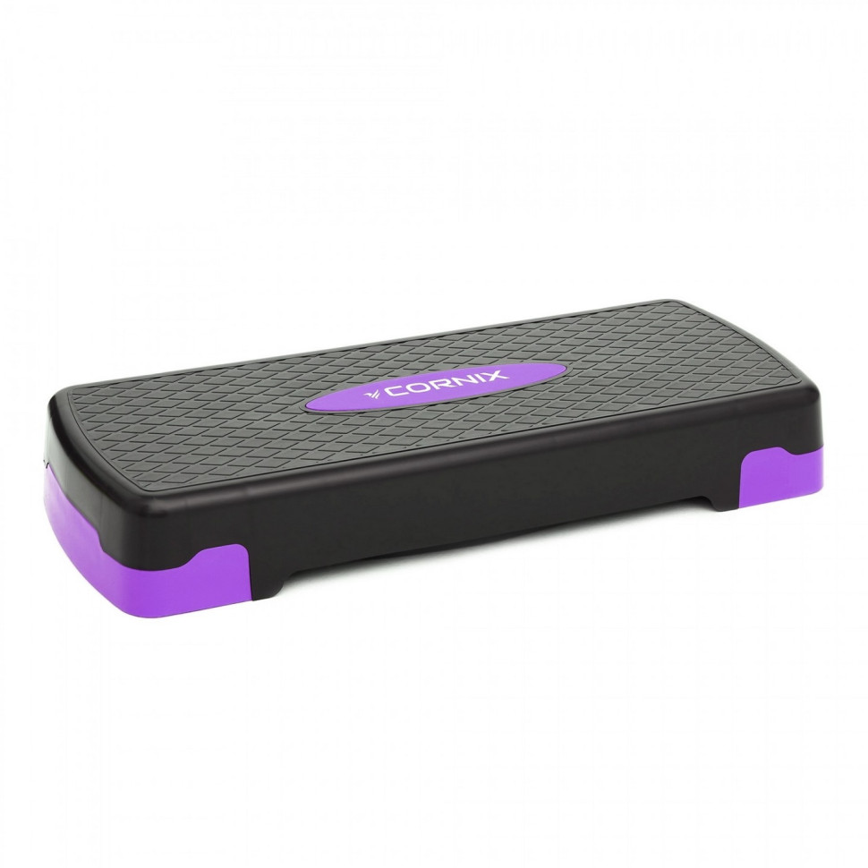 Степ-платформа 2-ступенева Cornix XR-0188, 68 х 28 х 10-15 см, Black/Purple