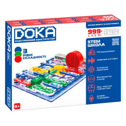 Електронний конструктор ШКОЛА "999+ СХЕМ" DOKA D70708 звук
