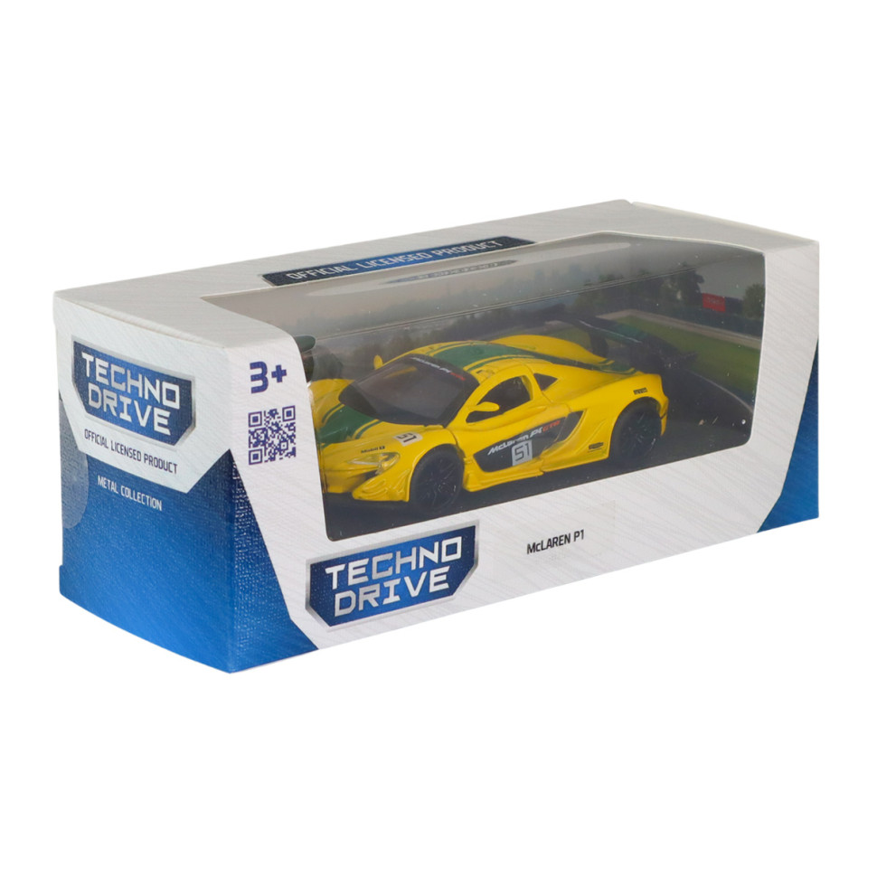Дитяча автомодель McLaren P1 TechnoDrive 250946MLP1YW жовтий, 1:43