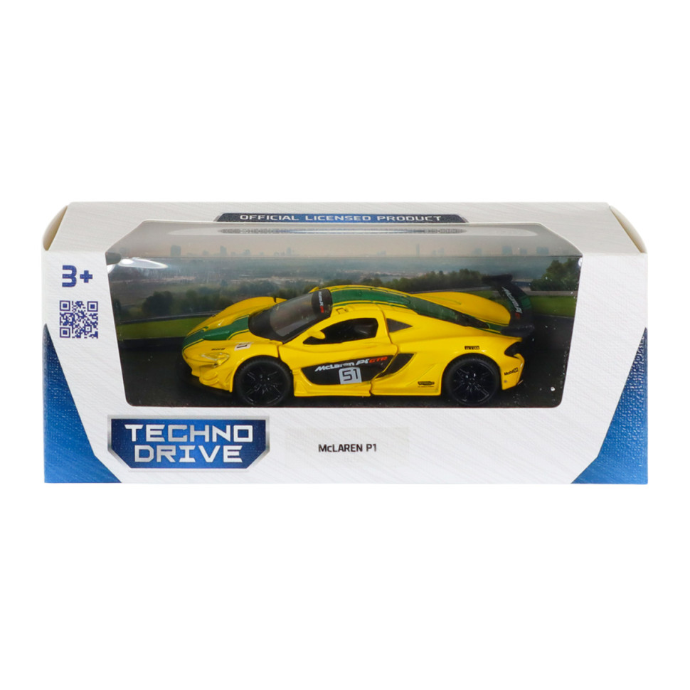 Дитяча автомодель McLaren P1 TechnoDrive 250946MLP1YW жовтий, 1:43