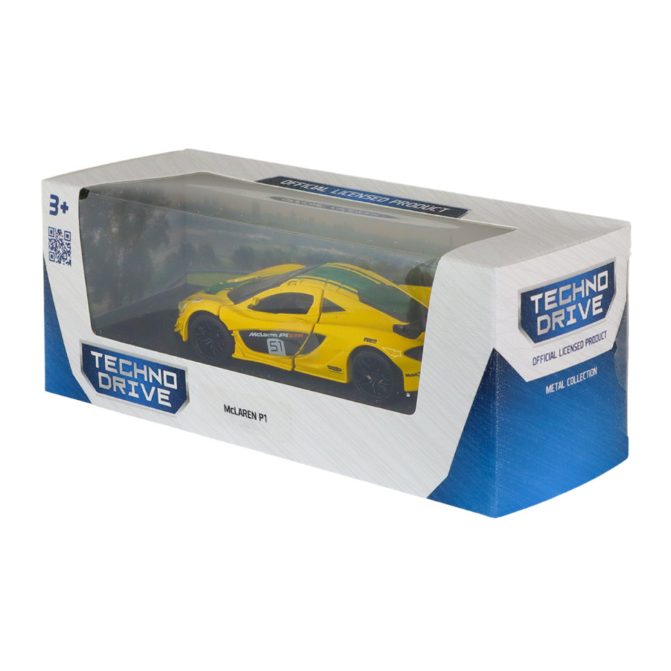 Дитяча автомодель McLaren P1 TechnoDrive 250946MLP1YW жовтий, 1:43