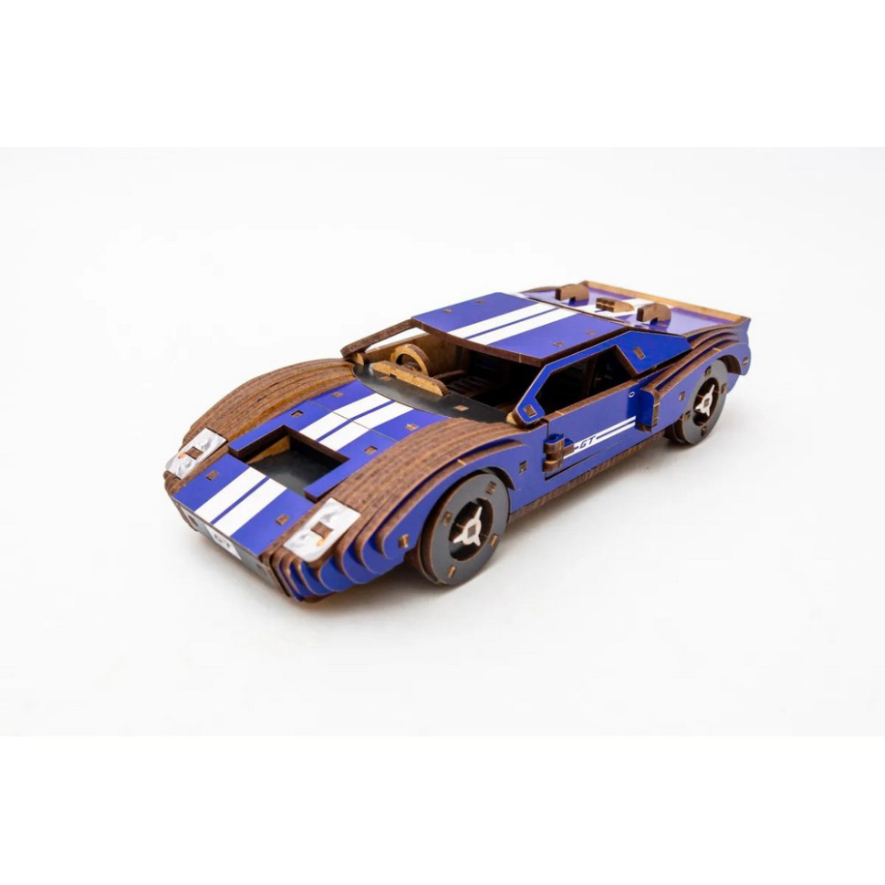 Дерев’яний 3D конструктор Fast car Gt PuzzleOK Puz-26915, 164 деталі