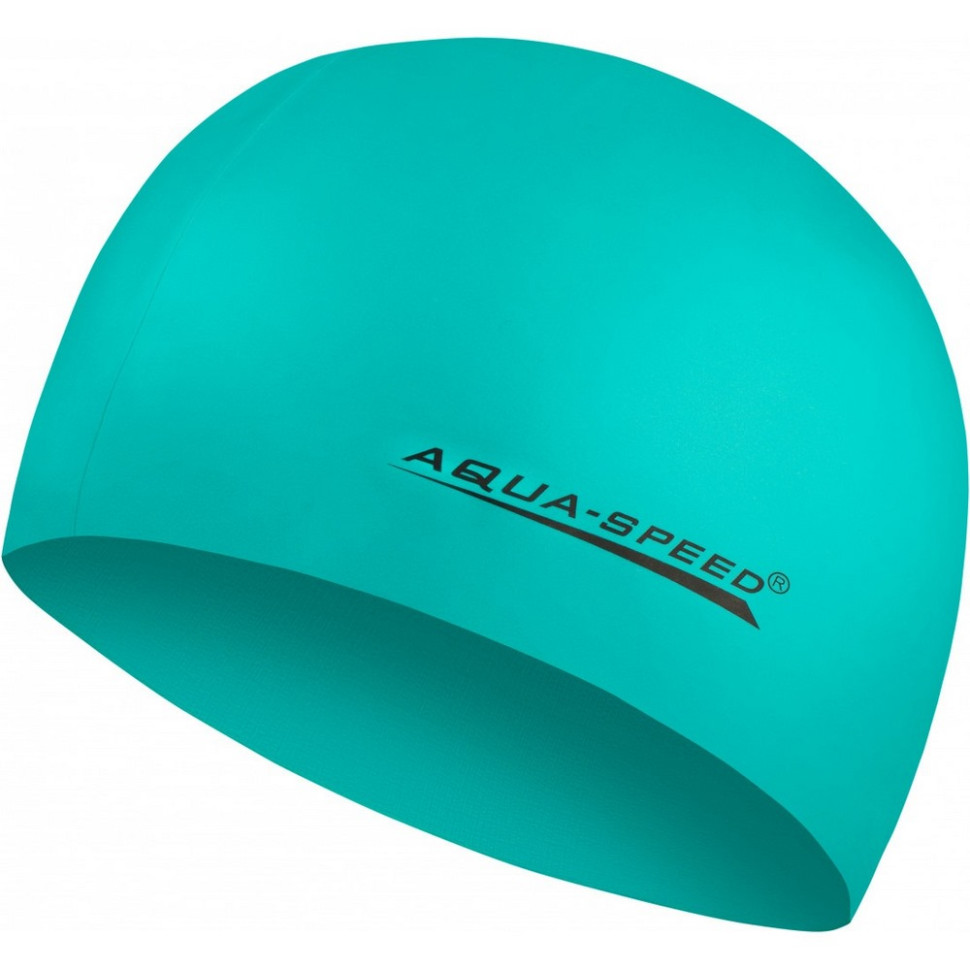 Шапка для плавания MEGA Aqua Speed 100-12 зеленый, OSFM