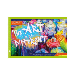 Альбом для малювання "The Art is so Different" Апельсин АП-0305-1, 40 аркушів, скоба з перфорацією