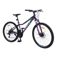 Велосипед взрослый "Ultra 2.0" LIKE2BIKE A212606 колёса 26", фиолетовый, рама алюминий 14"