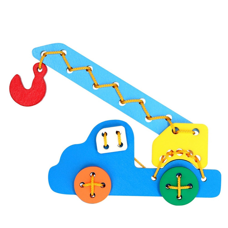 Детская деревянная шнуровка 