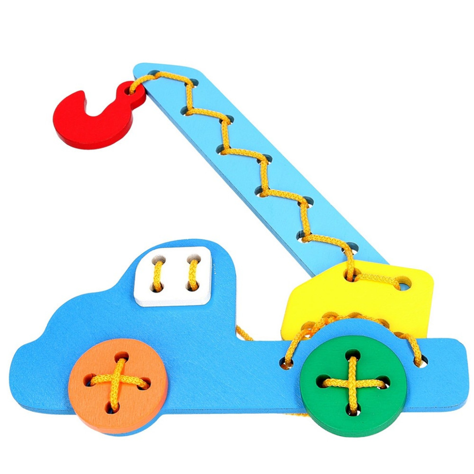 Детская деревянная шнуровка 