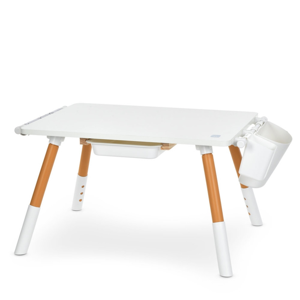 Столик зі стільцем Bambi M 6319-1, 2 кошики для дрібниць, білий