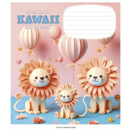 Зошит учнівський "Art & Craft" Школярик 012-3398K-2 в клітинку, 12 аркушів