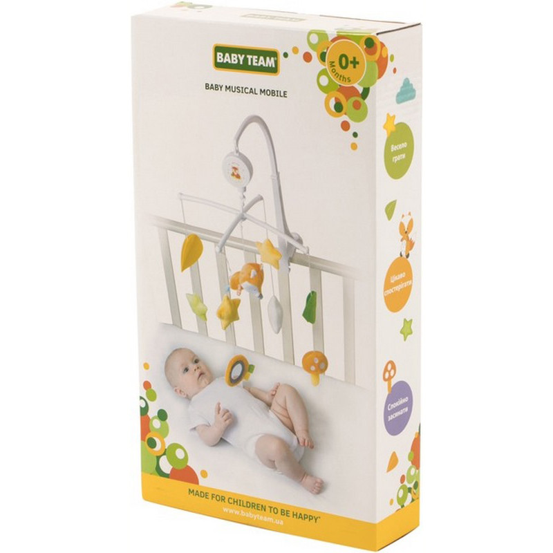 Мобіль для ліжечка Baby Team 8561 музичний 5 іграшок