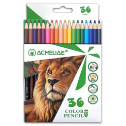 Карандаши для рисования "Woodfree аcmeliae" Bambi PCP-036, 36 штук