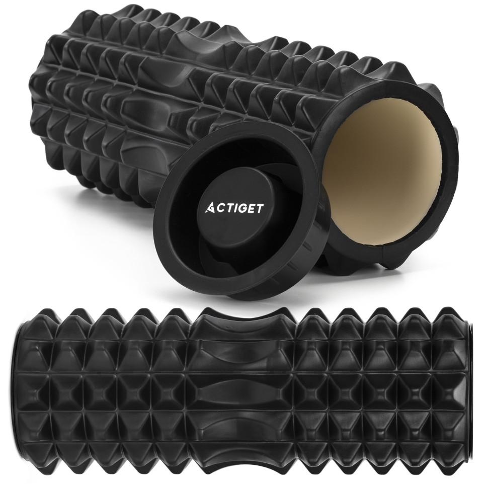 Масажний ролик Actiget ACT0099 EVA, Black 33x13 см