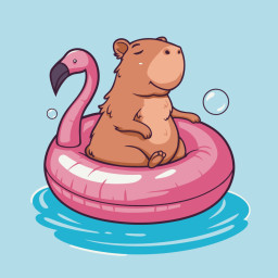 Картина по номерам "Капибара на каникулах" Art Craft 15616-AC 30x30 см