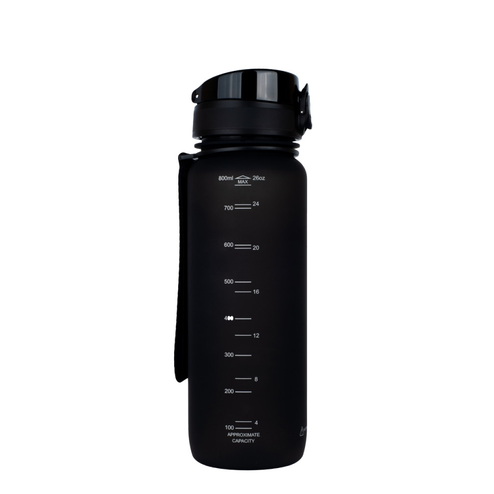 Бутылка для воды UZSPACE 3053(Black) 800 мл, черная