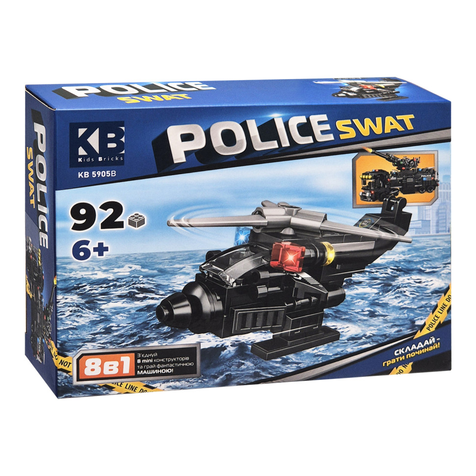 Детский конструктор Police SWAT Limo Toy KB 5905B пластик, 92 детали