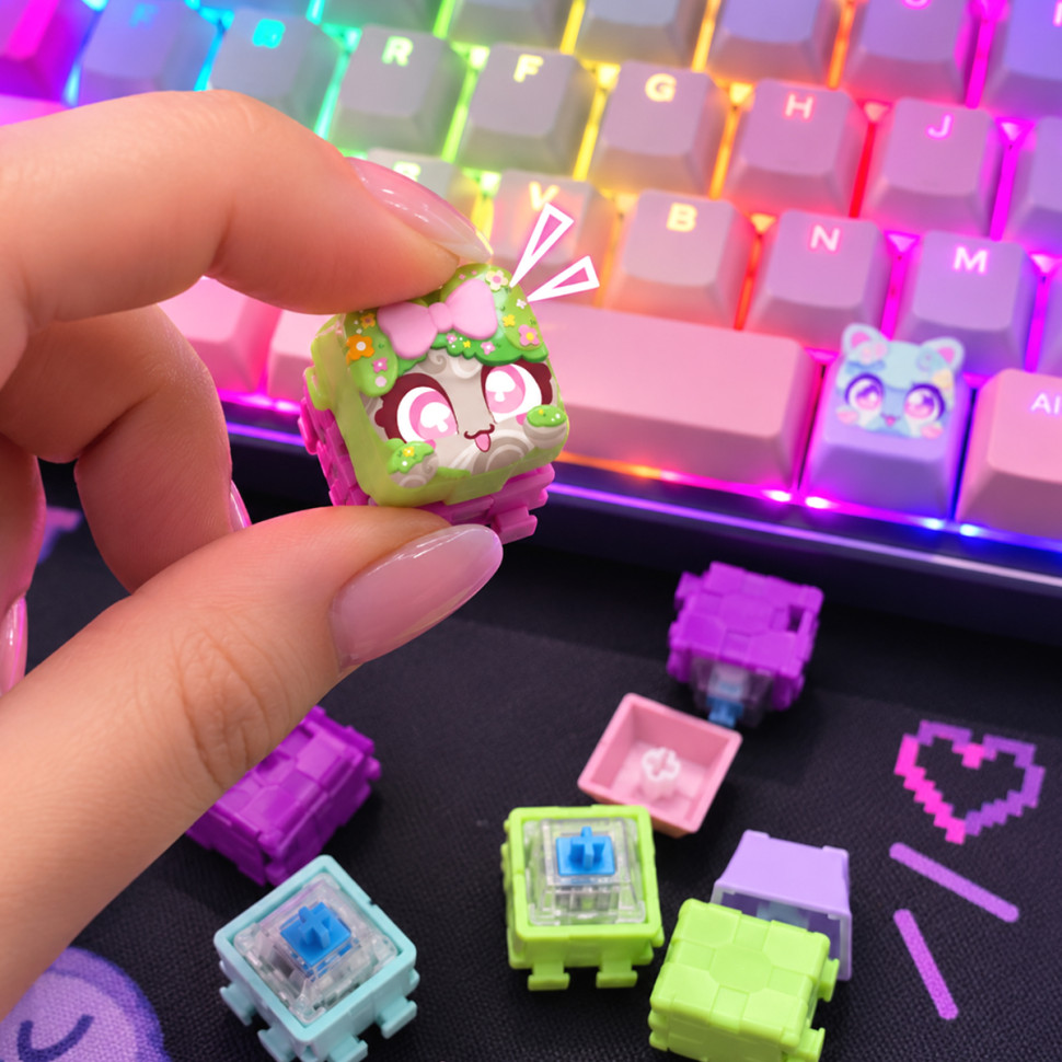 Коллекционная игрушка фиджет-кликер Кейкапики Clickeez 940853 серии Bubble Pops S3