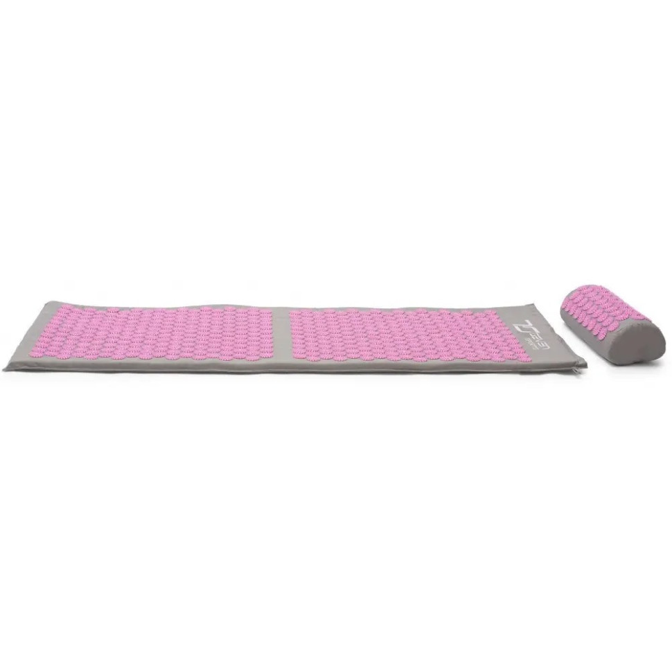 Килимок акупунктурний Premium+ 7SPORTS MTA-1 GRAY-PINK, з подушкою сіро-рожевий 130*50 см.