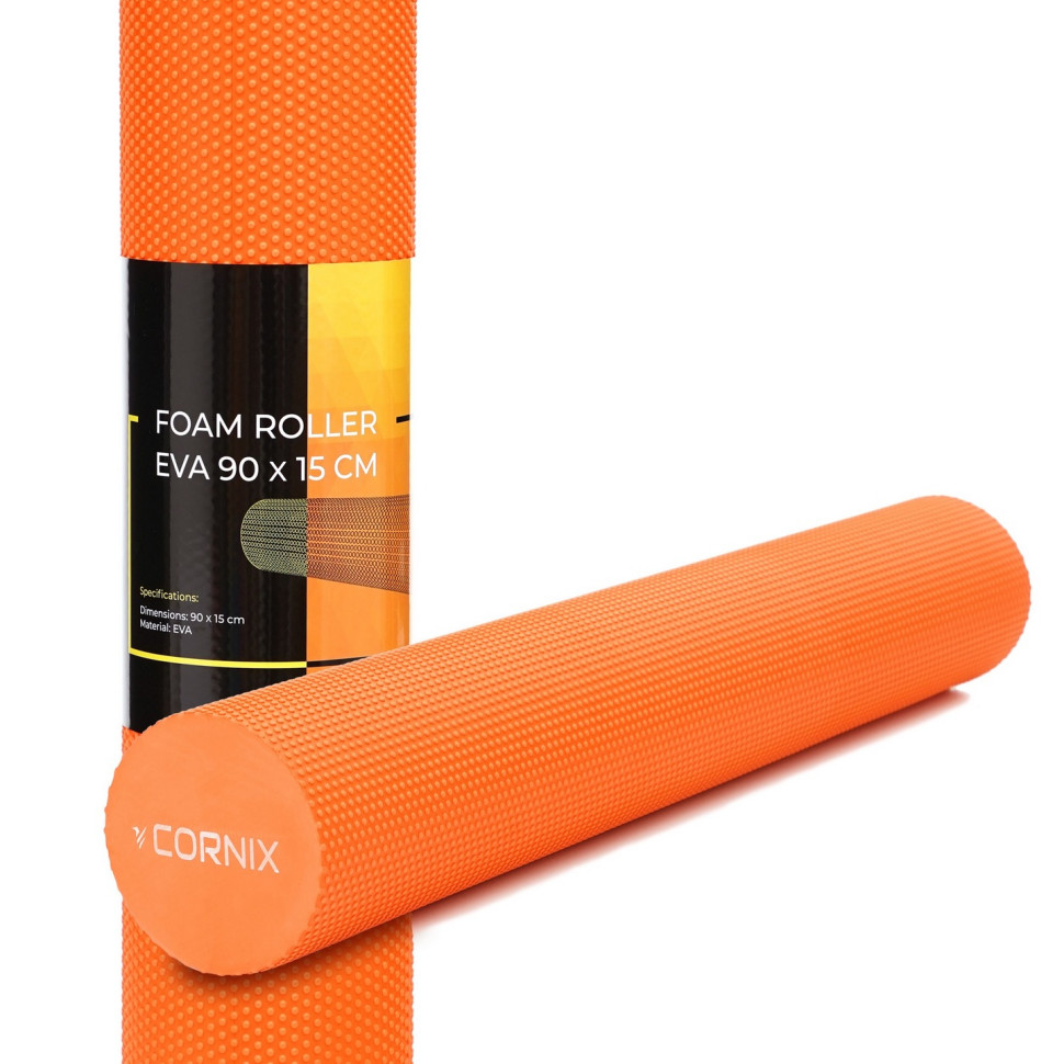 Массажный ролик (валик, роллер) Cornix XR-0312 Orange 90 x 15 см